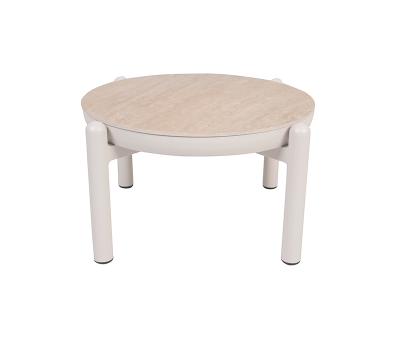 Akita Sofabord Ø57 cm - Gråhvid