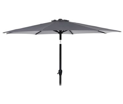 Alu Parasol Ø300 M/Tilt - Grå