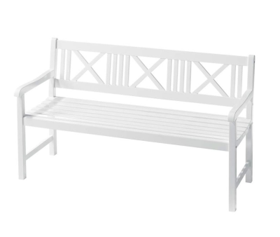 Dragør Havebænk til 3 personer - Hvid