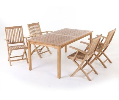 Blokhus Mia Havemøbelsæt 90x170 - Kerneteak