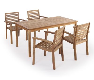Blokhus Pala Havemøbelsæt 90x170 - Kerneteak