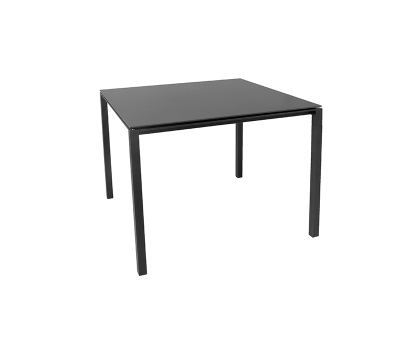 Cane-line Pure havebord 100x100 - Lavagrå / Sort