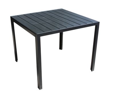 Chanet havebord 90x90 - Sort