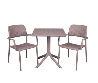 Nardi Clip Bora Cafesæt 80x80 - Latte