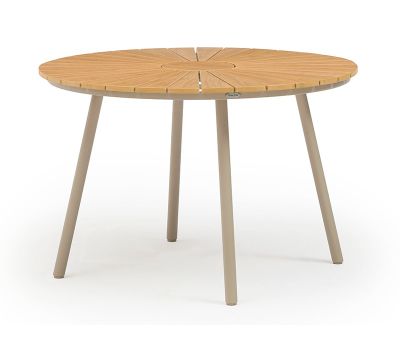 DaneLine Adam Havebord - Nonwood - Ø110 cm - Latte