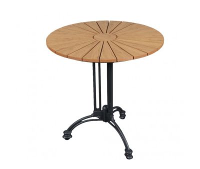 Adam Cafebord fra DaneLine-serien med antracitgråt Aluminiumsstellet og nonwood-lameller