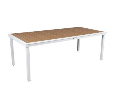 DaneLine Adam Havebord - Nonwood - 102x216 cm - Hvid