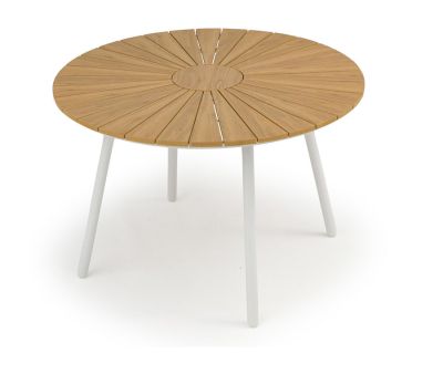 DaneLine Adam Havebord - Nonwood - Ø110 cm - Hvid