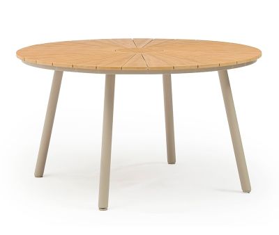 DaneLine Adam Havebord - Nonwood - Ø130 cm - Latte