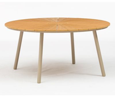 DaneLine Adam Havebord - Nonwood - Ø150 cm - Latte
