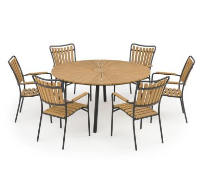 DaneLine Adam Nonwood Havemøbelsæt Ø150 cm - Grå