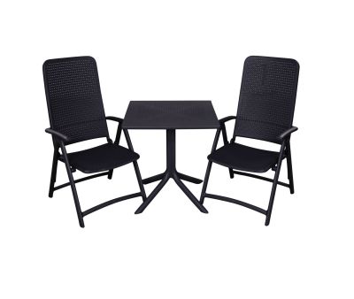 Nardi Clip Darsena Cafesæt 80x80 - Antracit