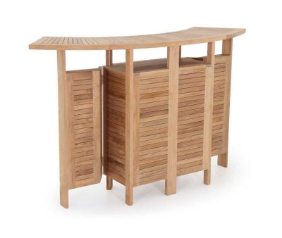 Barbord m/opbevaring - 55x171x105 cm - Kerneteak 
