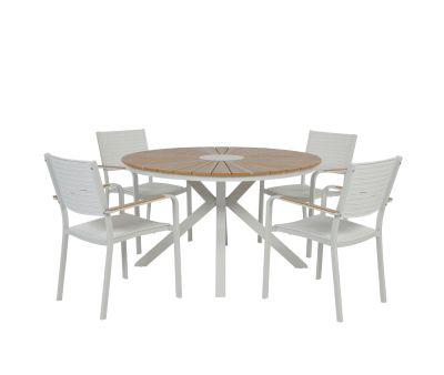 Fiola havemøbelsæt med havebord og stole.