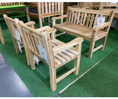 Folke Børnesæt med bænk og 2 stole - Classic Teak 