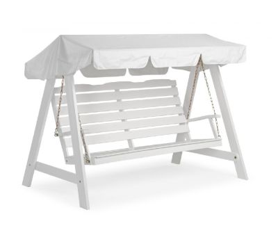 Dalom Hængesofa Fyrretræ 3 pers. - Hvid