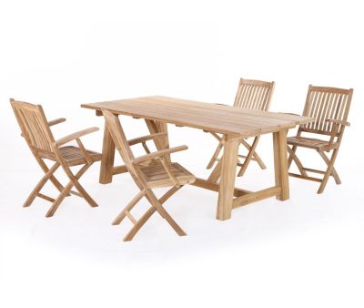 Hercules Mia Havemøbelsæt 100x200 - Kerneteak