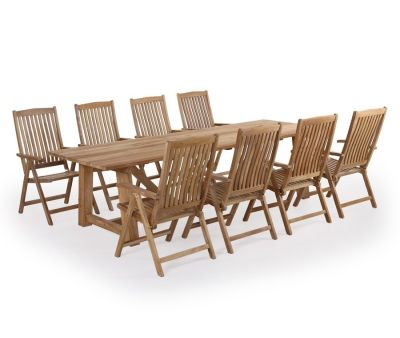 Hercules Devon Havemøbelsæt 100x290 - Kerneteak