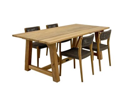 Hercules Alana Havemøbelsæt - 100x200 - Kerneteak