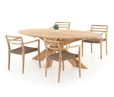 Hercules Monza Havemøbelsæt - Kerneteak