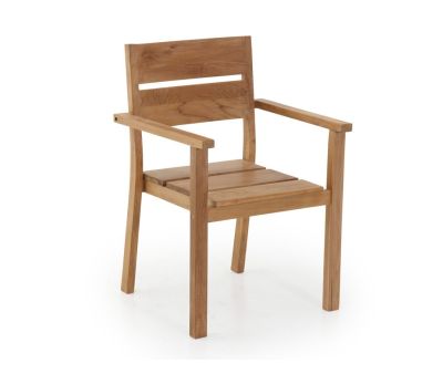Hercules Stabelstol m/armlæn - Kerne Teak
