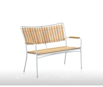 DaneLine Eva Bænk - Kerneteak / Hvid