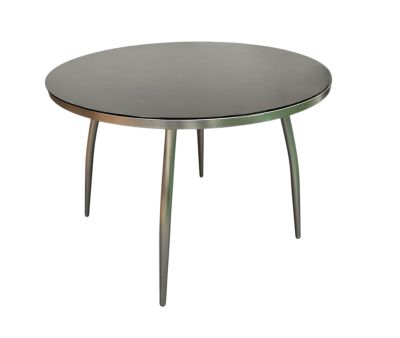 Bord Lyon alu/glas Ø105cm - Demosalg