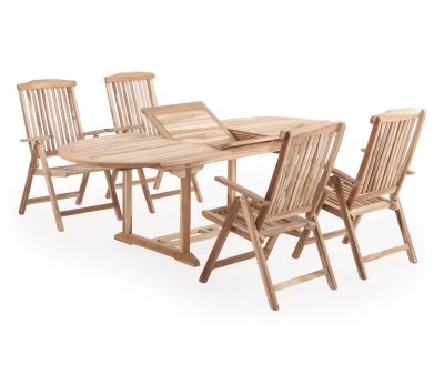 Marina Havemøbelsæt 100x180/240 - Classic Teak