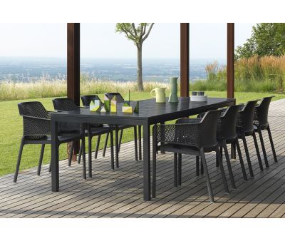 Nardi Rio 210/280 Net Havemøbelsæt - Antracit