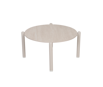 Sydney Sofabord Ø66 - Gråhvid
