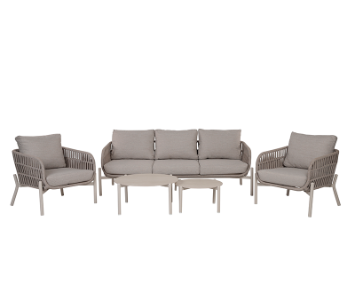 Sydney Loungesæt - Gråhvid