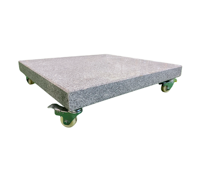 Parasolfod med hjul til hængeparasol 120 kg - Grå granit