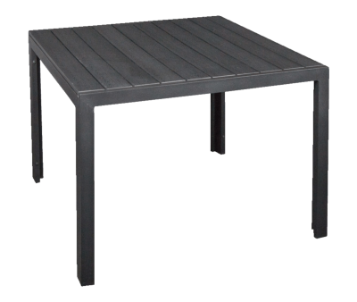 Ringsted nonwood havebord 100x100 - Sort