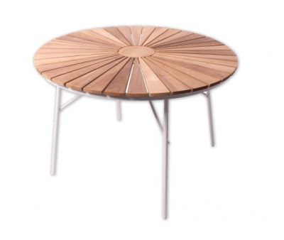 Søndervig Havebord Ø130 - Hvid