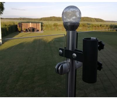 Smartfoot parasolholder til gelænder - Lodret rund 