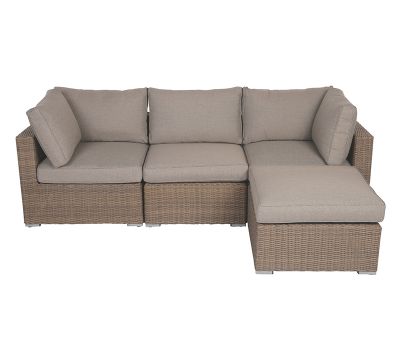 Bella Modulsofa med Chaiselong m/ EASY DRY hynder - Dusty