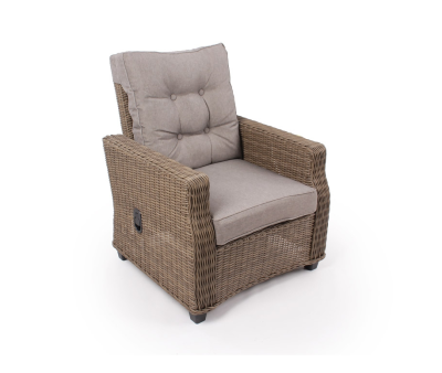 Rio Loungestol m/EASY DRY hynder og justerbar ryg  - Dusty