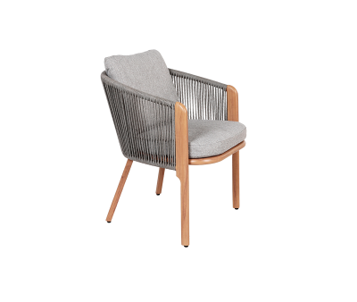 Hamborg havestol med polyrattan reb og vandafvisende hynder