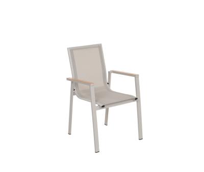 Malmø Stabelstol - Gråhvid