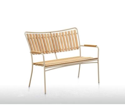 DaneLine Eva Bænk - Kerneteak / Latte