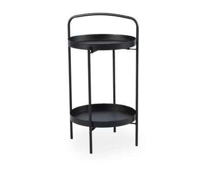 Wilma sidebord med hylde og håndtag - Sort