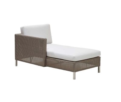 Cane-line Connect chaiselounge modul højre taupe