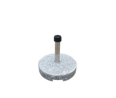 Parasolfod 35 kg - Grå granit m/hjul