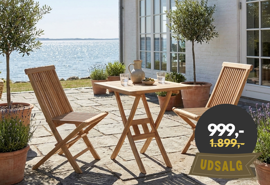Køln Cafesæt 70x70 cm - Classic Teak Køln Cafesæt 70x70 cm - Classic Teak